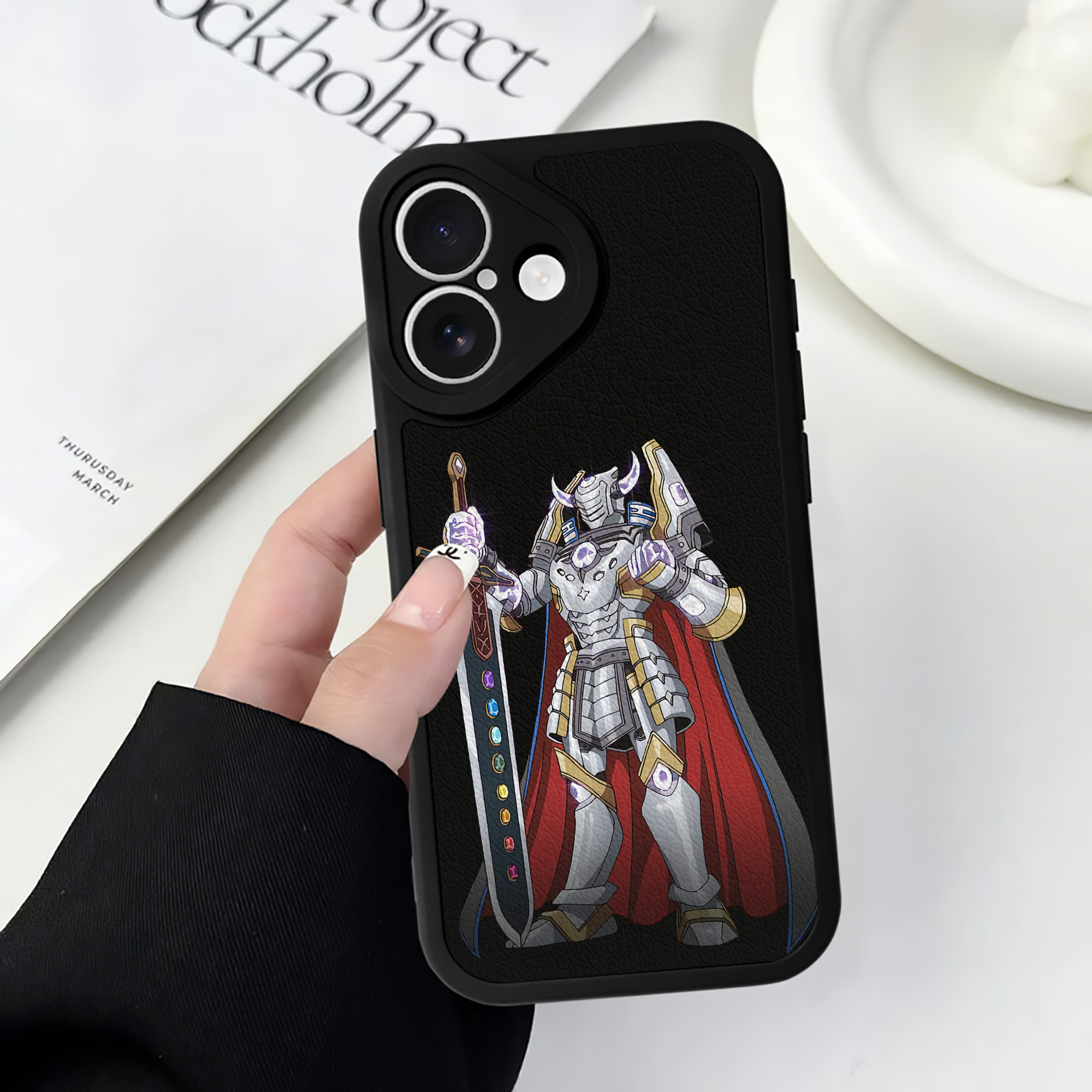 遊☆戯☆王 Yu-Gi-Oh! 【iPhone 16シリーズ対応】シリコンスマホケース（レザー調） 材質：シリコン